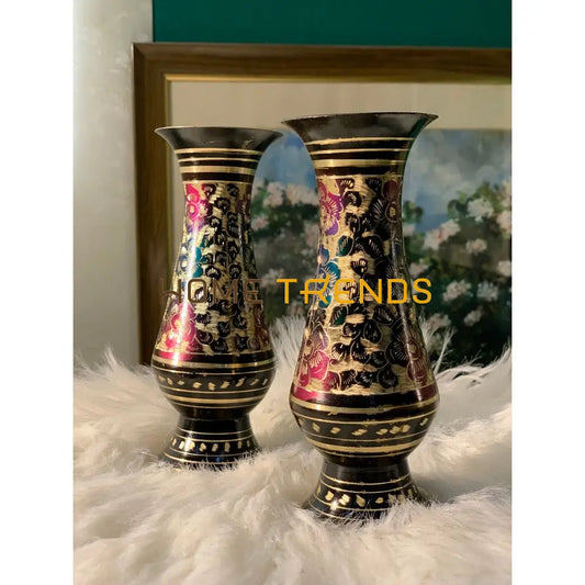 7 Multicolor Vase Set Of 2 Vases