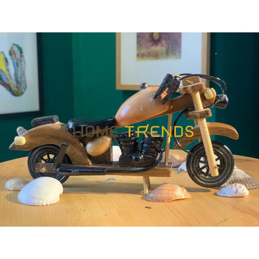 8 Wooden Motorcyle Model Sculptures & Monuments