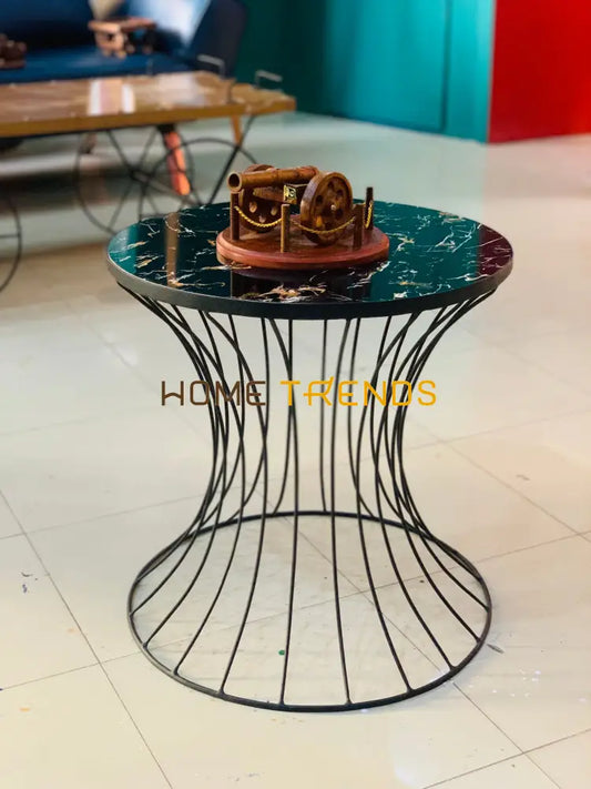 Black 20 Round Accent Table Tables