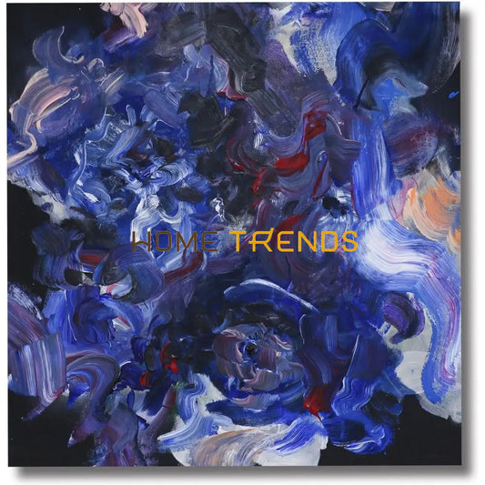 Blue Flowers Wall Art Hand Made Paintings