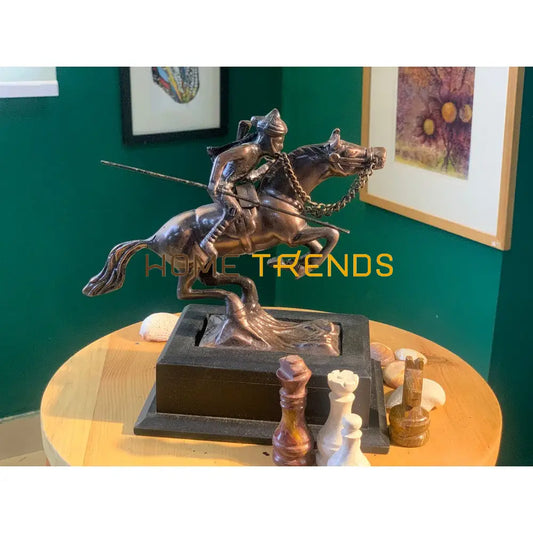 Brass Horse Soldier Statue Sculptures & Monuments