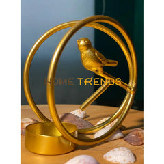 Golden Sparrow Candle Holder Stands
