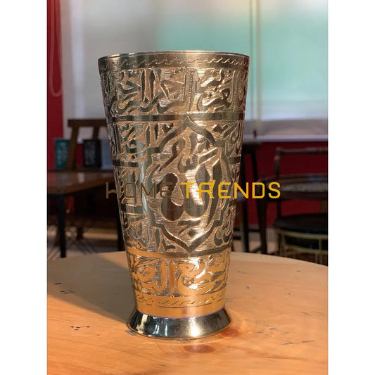 Handcrafted Brass Allah Names Print 7 Glass Miscellaneous Decor