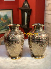 Handcrafted Brass Decorative 14 Vase Vases