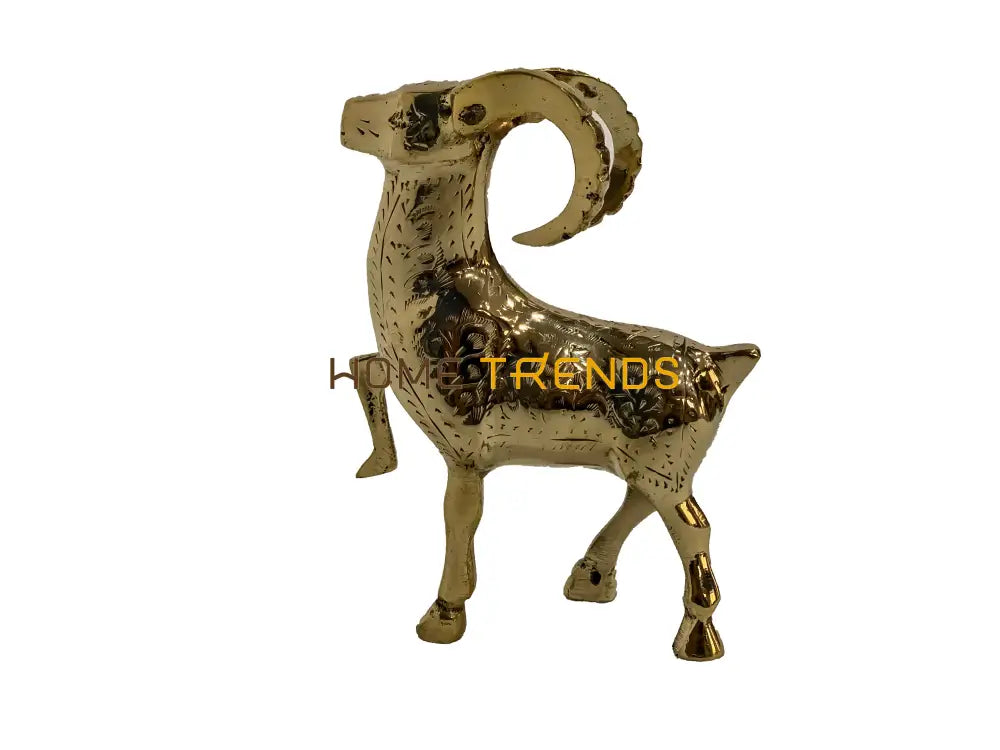 Handcrafted Brass Markhor (Ibex) Sculptures & Monuments