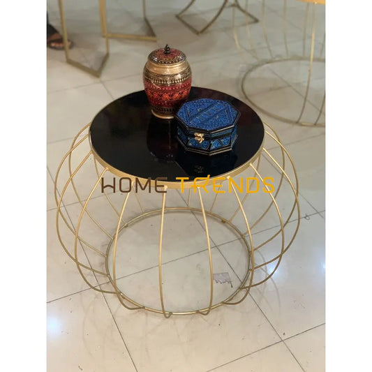 Network Black 18 Round Open Base Accent Table Tables