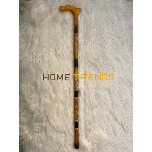 Traditional Walnut Diamond Khundi / Walking Stick Miscellaneous Decor