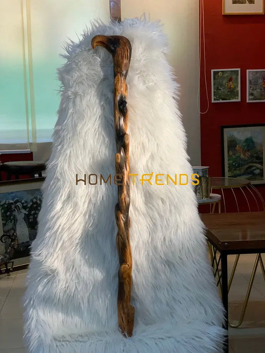 Twisted Sheesham Solid Wood Eagle Stick Miscellaneous Decor