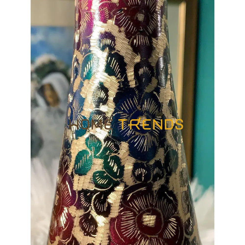 10 Multicolor Floral Vase Set Of 2 Vases