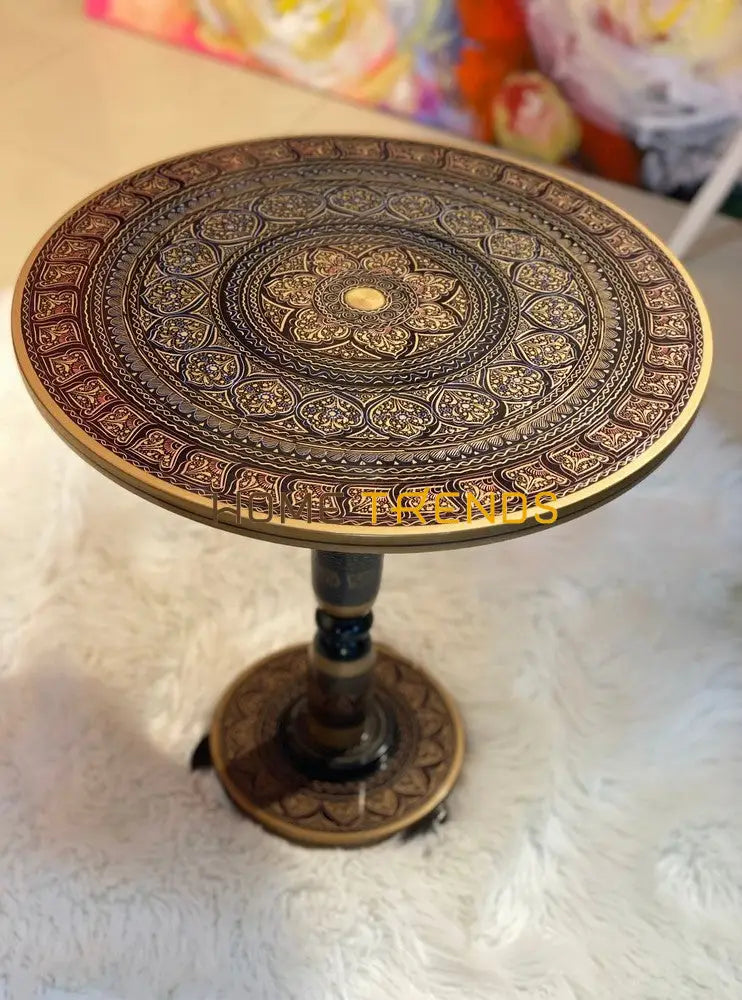 18 Golden Naqshi Table Accent Tables