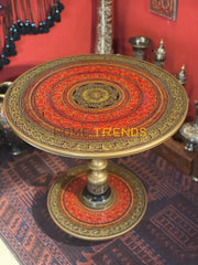 24 Red Naqshi Table Accent Tables