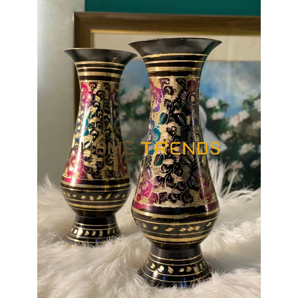 7 Multicolor Vase Set Of 2 Vases