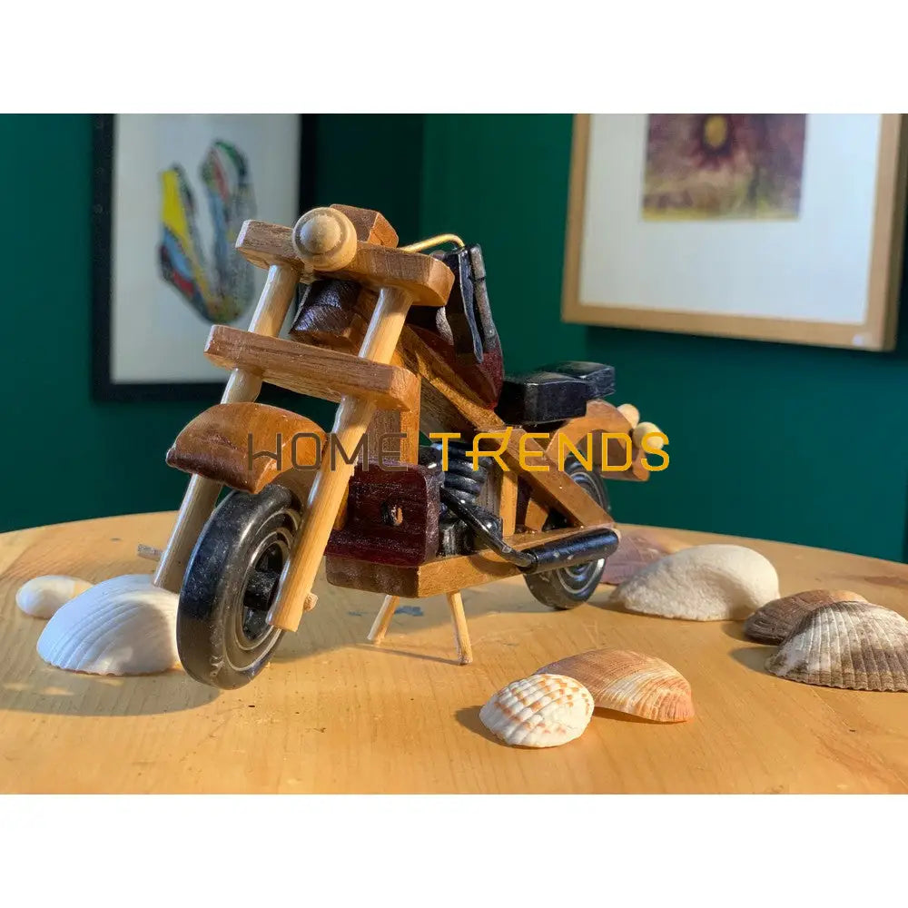 7 Wooden Motorcyle Model Sculptures & Monuments