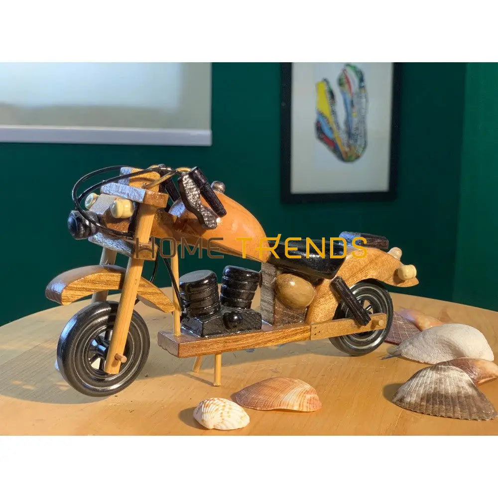 8 Wooden Motorcyle Model Sculptures & Monuments