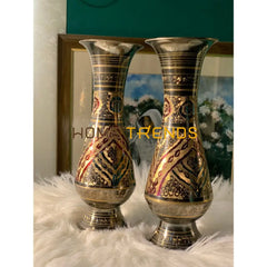 9 Multicolor Vase Set Of 2 Vases