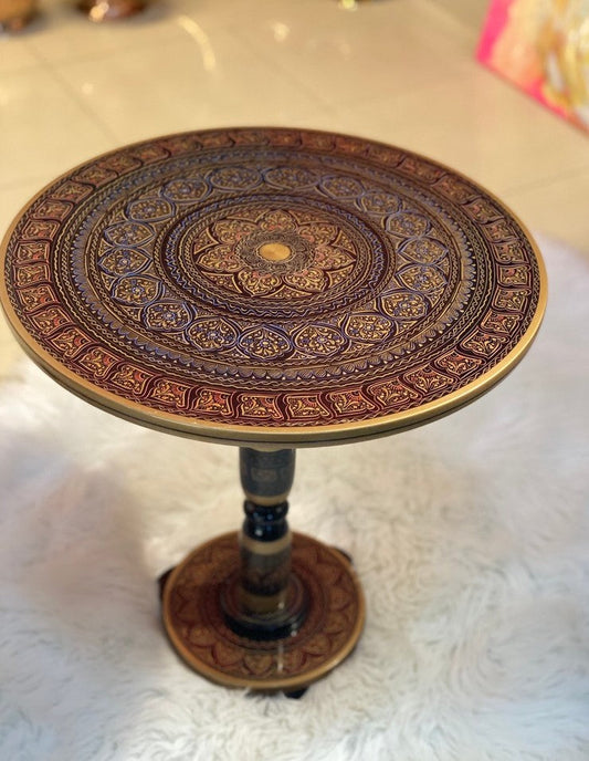 18 Golden Naqshi Table Accent Tables