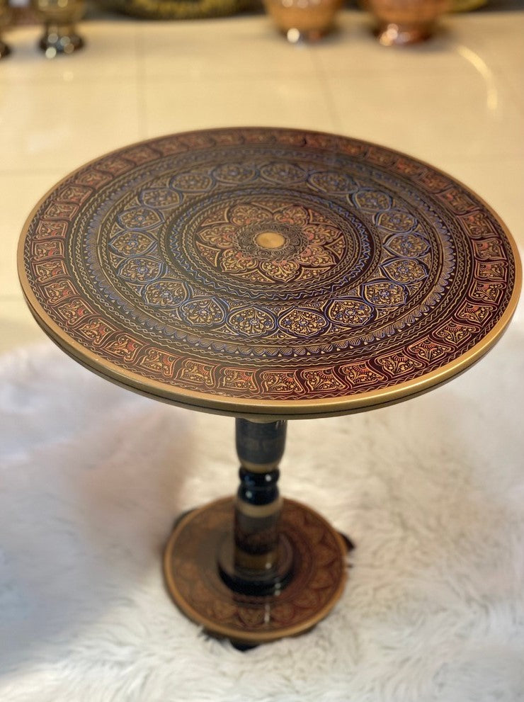 18 Golden Naqshi Table Accent Tables