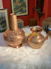 Antique Copper Surahi Vases