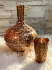 Antique Copper Surahi Vases