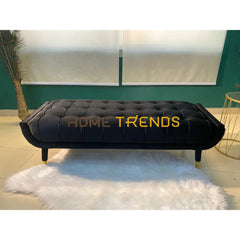 Aspen Black Velvet Bench Benches & Stools