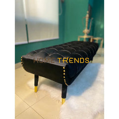 Aspen Black Velvet Bench Benches & Stools