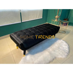 Aspen Black Velvet Bench Benches & Stools