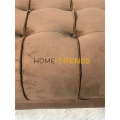 Aspen Brown Velvet Bench Benches & Stools