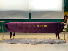 Aspen Purple Velvet Bench Benches & Stools