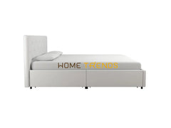 Atwater Living Dana White Upholstered Storage Bed