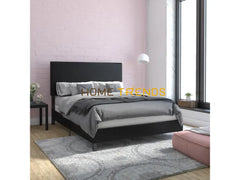 Atwater Living Jazmine Black Upholstered Bed