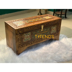 Swati Solid Wood Storage Bench Benches & Stools
