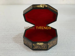 Black And Gold Octagonal Large Jewelry Box Boxes