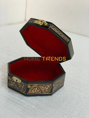 Black And Gold Octagonal Large Jewelry Box Boxes