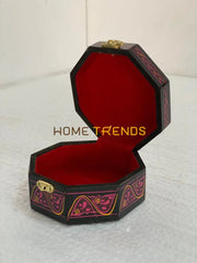 Black And Purple Octagonal Large Jewelry Box Boxes