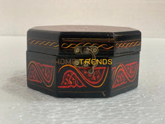 Black And Red Octagonal Small Jewelry Box Boxes