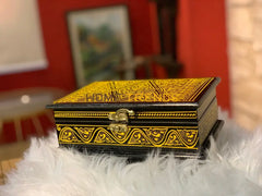 Black And Yellow Naqshi Jewelry Box Boxes