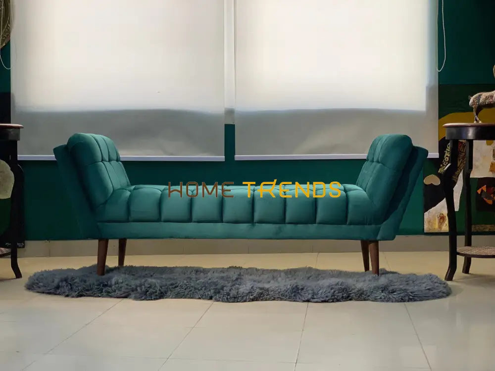 Boxpark Zinc Velvet Bench Benches & Stools