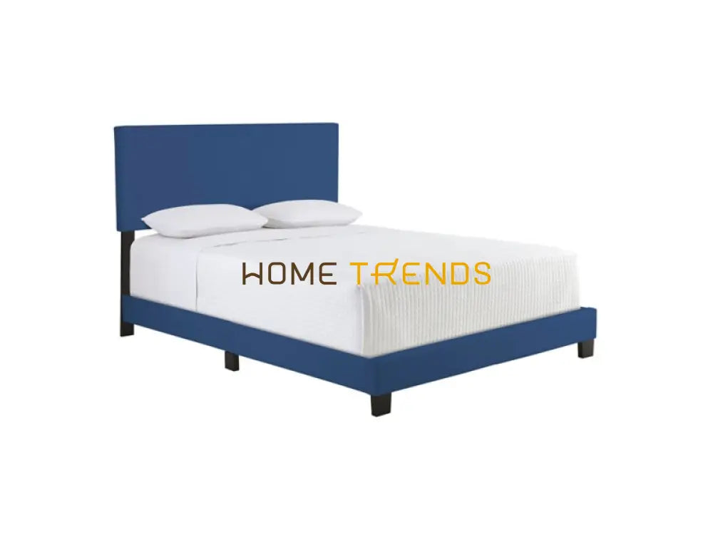 Boyd Sleep Fiona Blue Faux Leather Upholstered Platform Bed