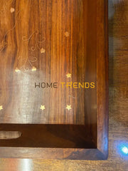 Brass Large Tray Set Serving Trays