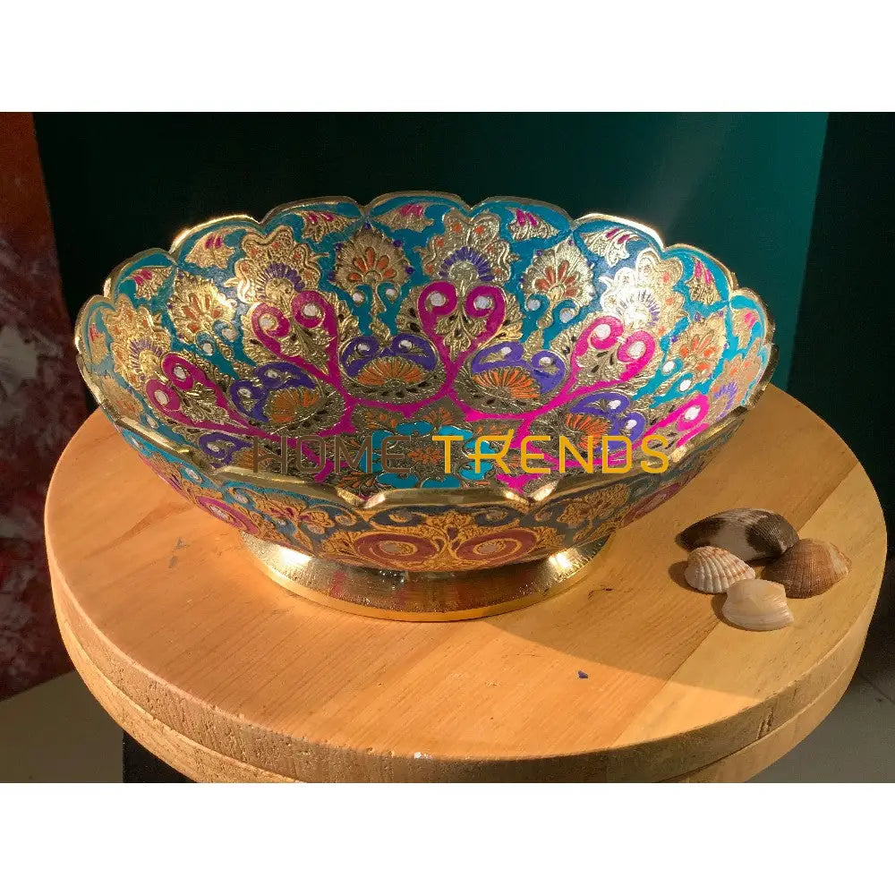 Brass Multi Color 10 Bowl Bowls
