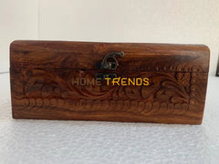 Brown Circle Flower Jewelry Box Boxes