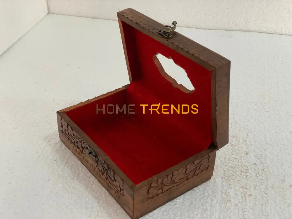 Brown Cut Edge Top Large Tissue Box Boxes