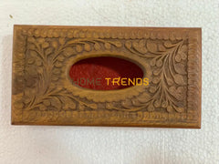 Brown Floral Tissue Box Boxes