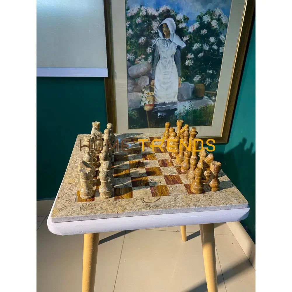 Brown Onyx Large Chess Board Games