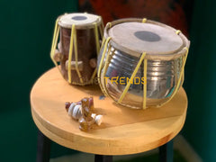 Brown Traditional Large Tabla Set Of 2 Miscellaneous Decor