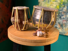 Brown Traditional Large Tabla Set Of 2 Miscellaneous Decor