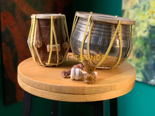 Brown Traditional Large Tabla Set Of 2 Miscellaneous Decor