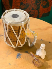Brown Traditional Small Tabla Miscellaneous Decor