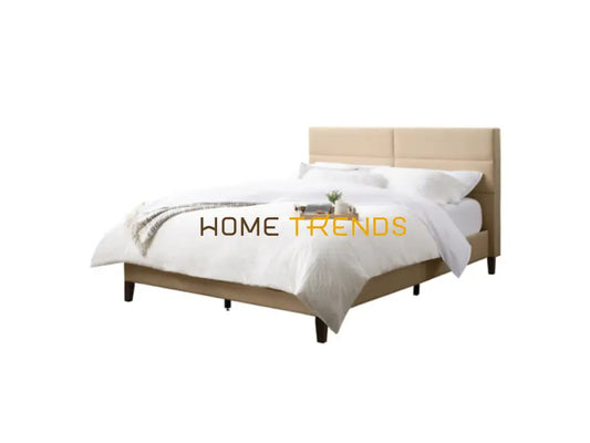 CorLiving Beige Upholstered Panel Bed