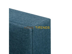 CorLiving Blue Upholstered Panel Bed